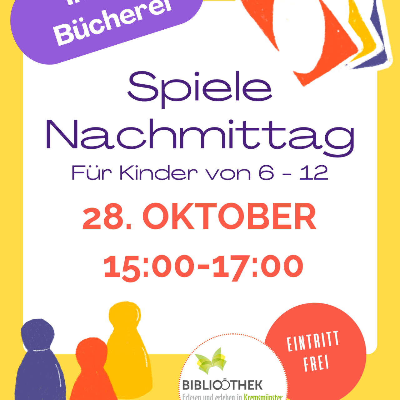 Flyer für den Spiele-Nachmittag